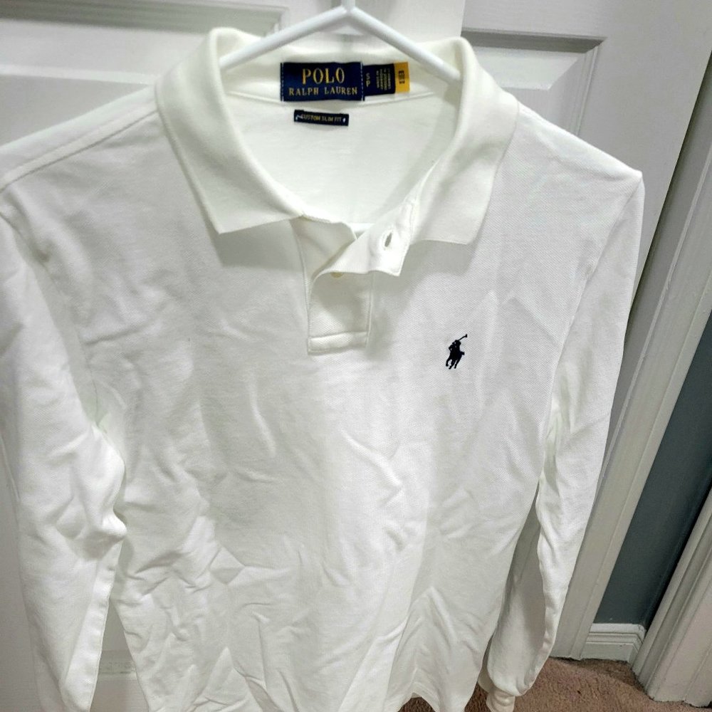 Polo Ralph Lauren Long Sleeve Polo White Like New